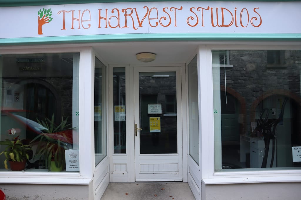 The Harvest Studios shop front.